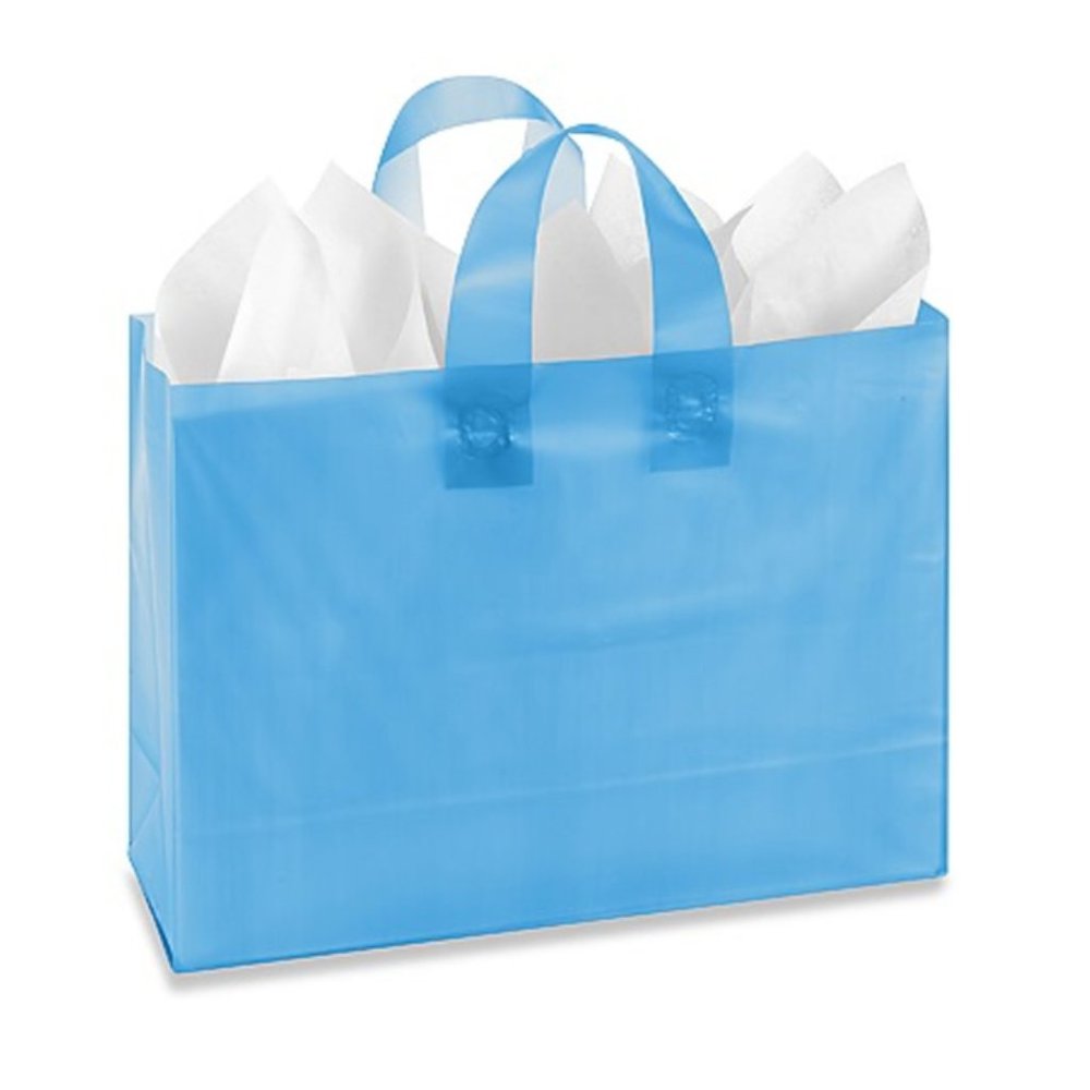 Blue gift tote bags